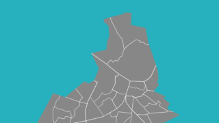 Kaartje van de stad met het stadsdeel Zuid uitgelicht