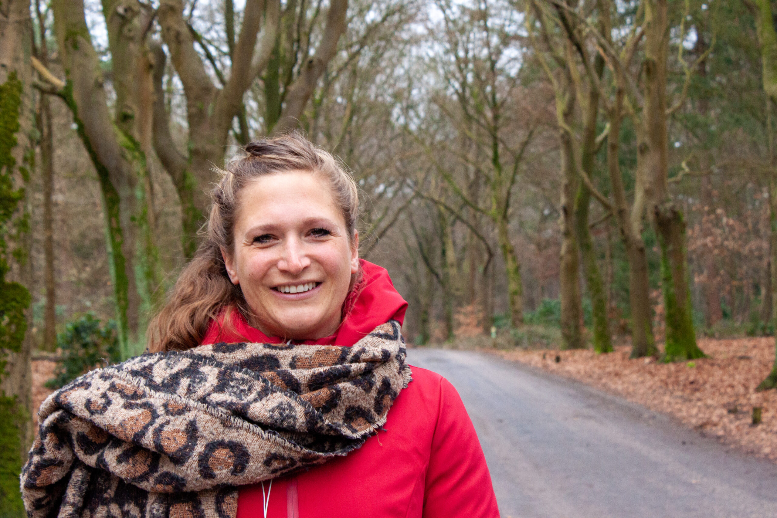 Vrouw in bos