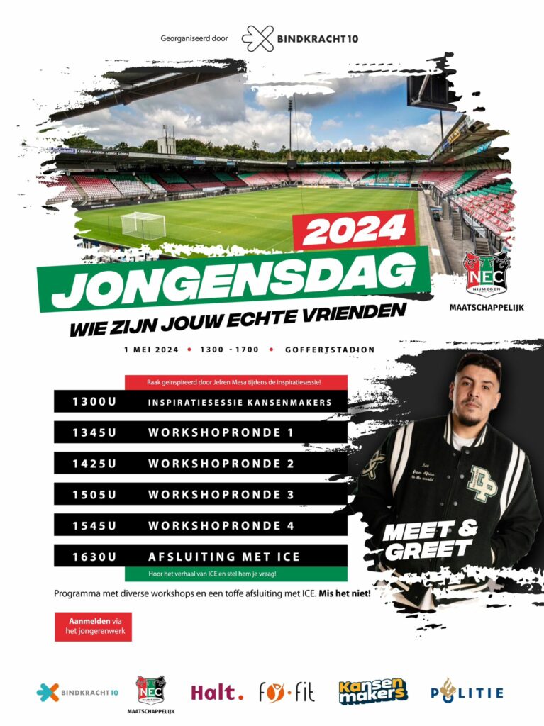 flyer van de jongensdag