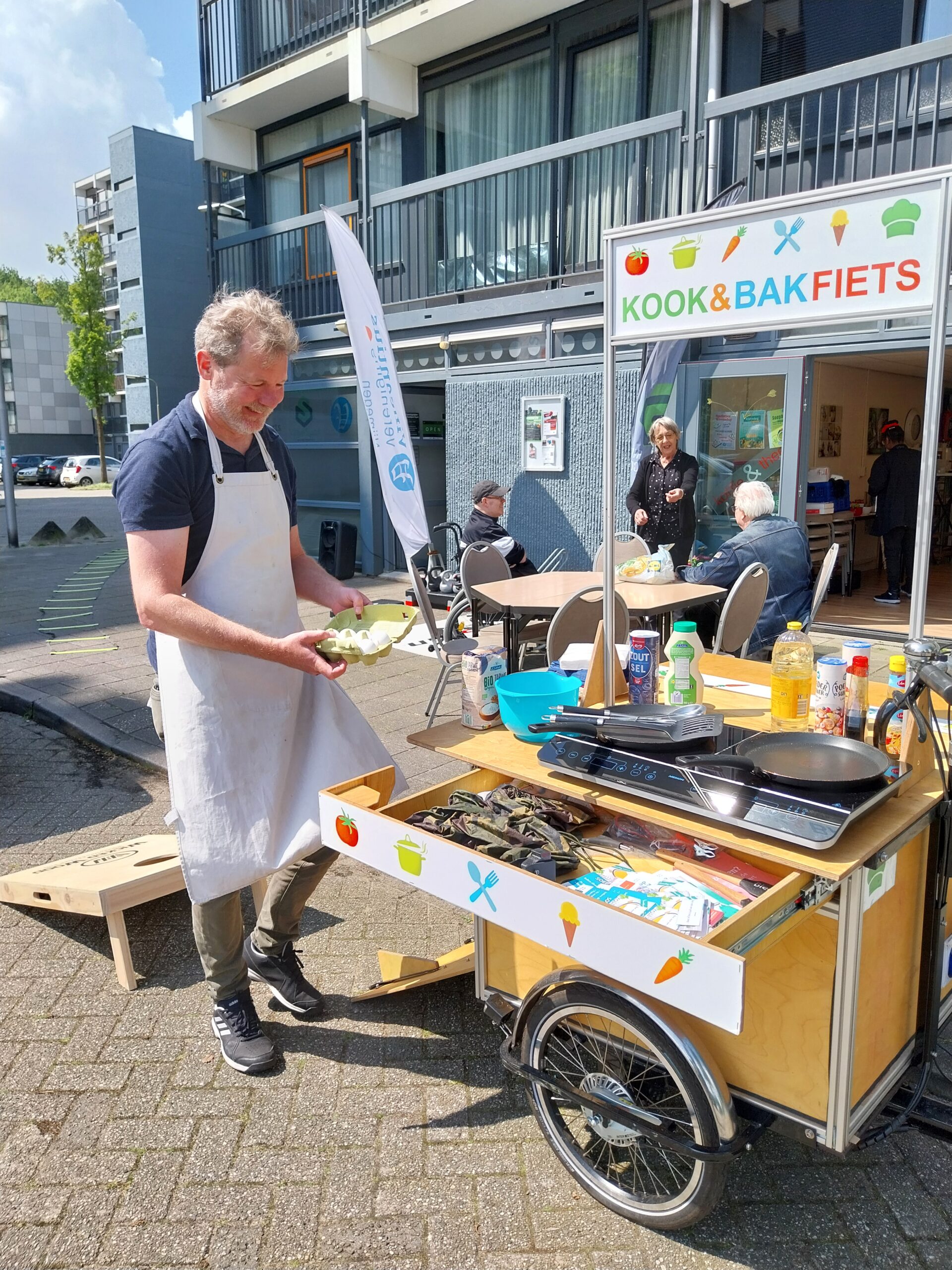 foto van de mobiele kookbakfiets