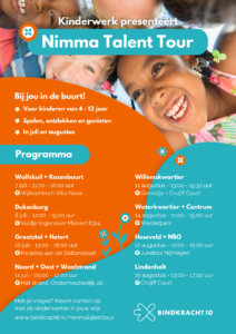 Flyer Nimma Talent Tour met programma