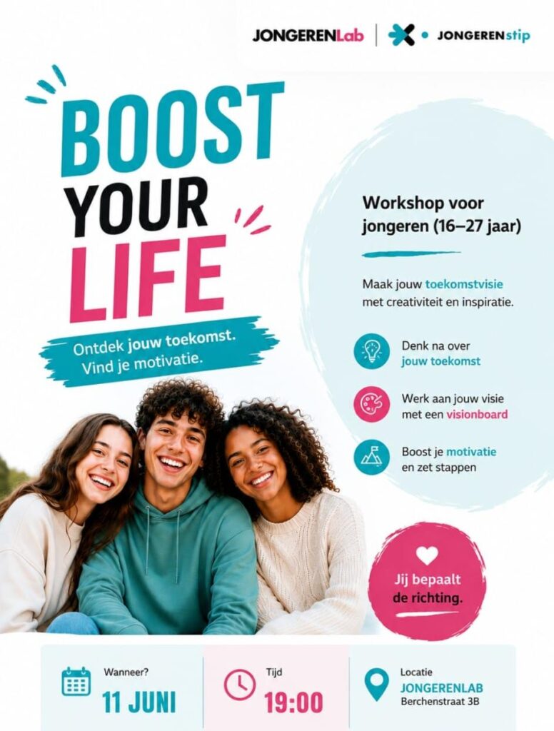 flyer van Boost Your Life